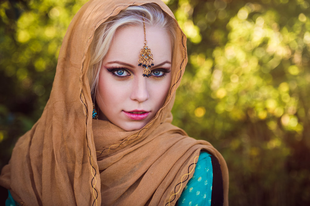 Portræt af Fie Rose, India style, Fashion, beauty, smuk, blond